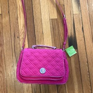Vera Bradley turn lock crossbody bag